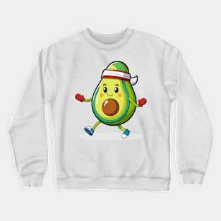 Adorable Avocado Fitness Enthusiast Crewneck Sweatshirt